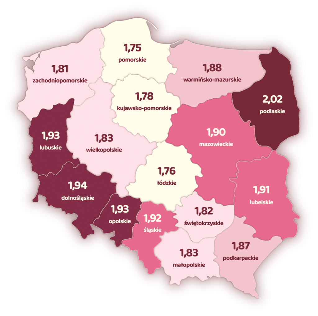 Mapa Polski